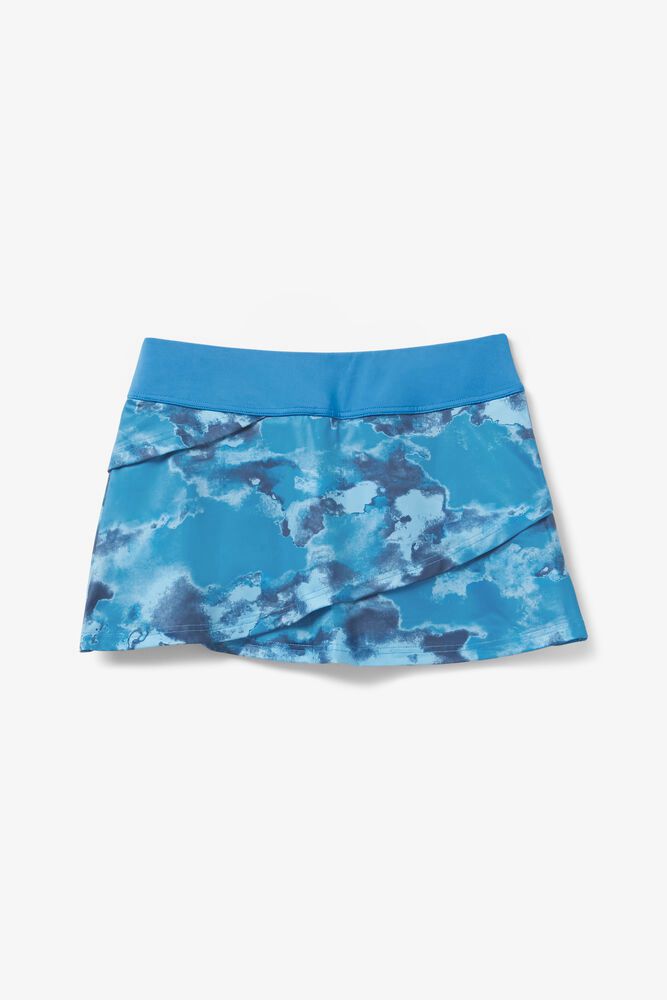 Fila Skirts Womens Blue - Deuce Court Tiered - Philippines 9743820-OB